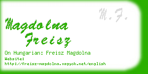 magdolna freisz business card